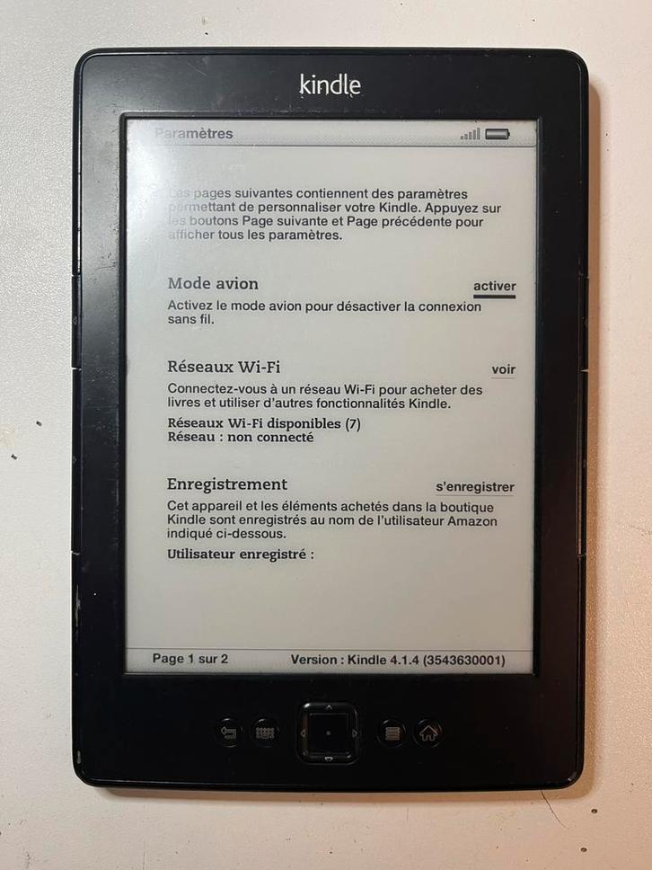 Kindle Amazon D01100 – 4ᵉ génération, Informatique & Logiciels, E-readers, Comme neuf, Enlèvement ou Envoi