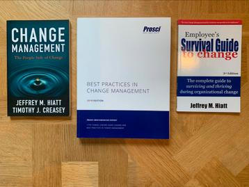 Livres sur change management avec manuel PROSCI