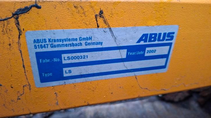 Paalzwenkarmkraan ABUS 500kg (zonder takel) zwenkkraan, Doe-het-zelf en Bouw, Overige Doe-Het-Zelf en Bouw, Ophalen