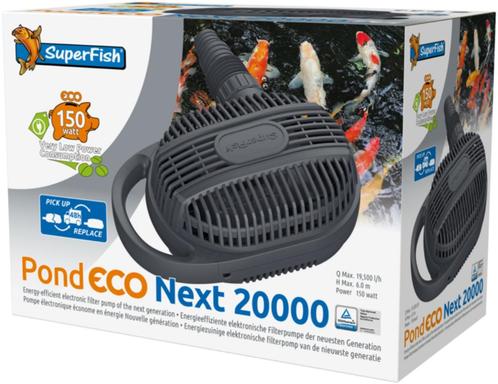 Pompe efficace SuperFish Pond Eco Next 20 000, Jardin & Terrasse, Accessoires pour étangs, Neuf, Pompe de bassin, Enlèvement ou Envoi