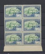 Belgisch Congo  nr. 296 in blok van 6  MNH XX, Postzegels en Munten, Postzegels | Afrika, Overige landen, Verzenden, Postfris