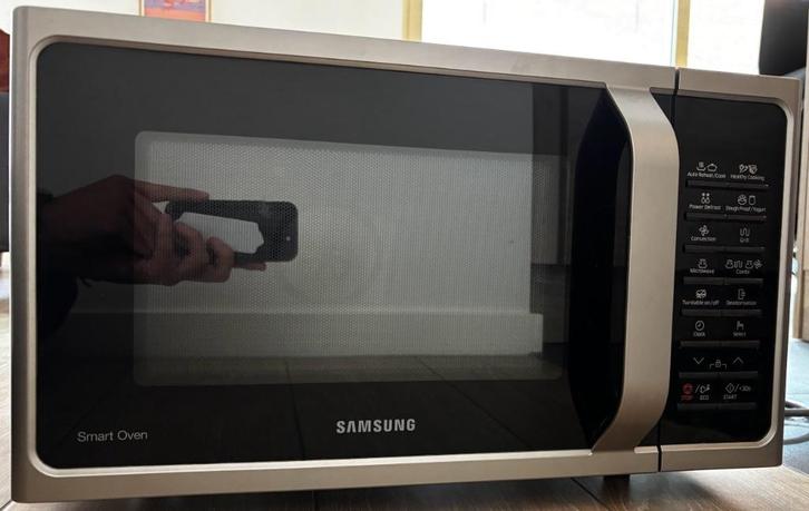 Samsung Combi Microgolfoven, Elektronische apparatuur, Microgolfovens, Zo goed als nieuw, Vrijstaand, Combi-microgolfoven, 45 tot 60 cm