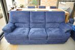 2 canapés de salon en alcantara bleu (3 places + 2 places), 75 à 100 cm, Quatre personnes ou plus, Enlèvement, Utilisé