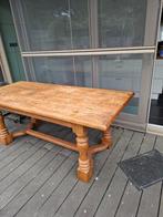 Eiken eettafel, Huis en Inrichting, Tafels | Eettafels, Ophalen, Gebruikt, Eikenhout, 200 cm of meer