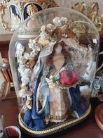 Stolp met Maria en Kindje Jezus – wasfiguur, aangekleed, Antiek en Kunst, Ophalen