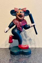 Minnie Mouse houten sculptuur, Verzamelen, Ophalen, Mickey Mouse, Zo goed als nieuw, Beeldje of Figuurtje