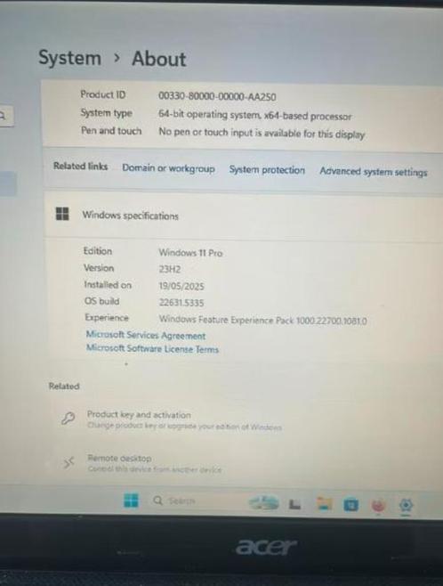Acer Aspire 5552 laptop – werkt perfect met Windows 11 Pro, Computers en Software, Windows Laptops, Zo goed als nieuw, 15 inch