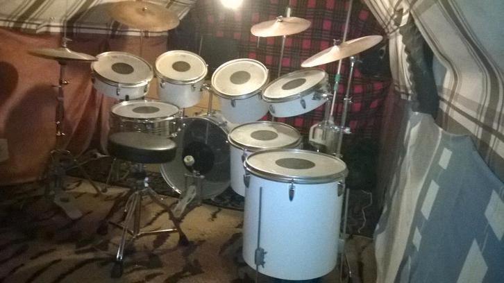 A vendre Batterie vintage sans marque, Musique & Instruments, Batteries & Percussions, Utilisé, Autres marques, Enlèvement