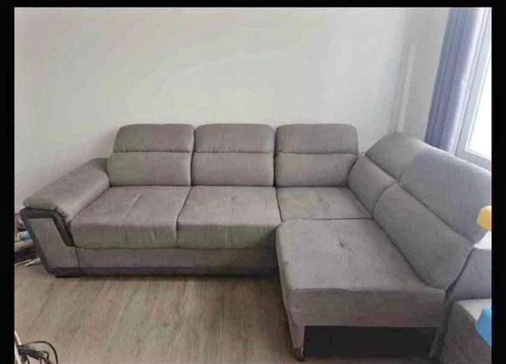 Fauteuil d’angle convertible avec pouf de rangement – comme, Huis en Inrichting, Zetels | Zetels, Nieuw, Hoekbank, Vierpersoons of meer