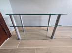 Meuble bas en verre, Ophalen of Verzenden, Gebruikt, Rechthoekig, Glas