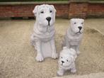 Sharpei in beton ( 70 cm , 54 cm , 27 cm ), Tuin en Terras, Tuinbeelden, Ophalen, Beton