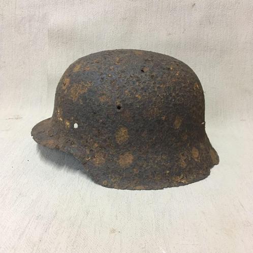 wo2 - Duitse helm M42 - relic - maat 68, Collections, Objets militaires | Seconde Guerre mondiale, Armée de terre, Enlèvement ou Envoi