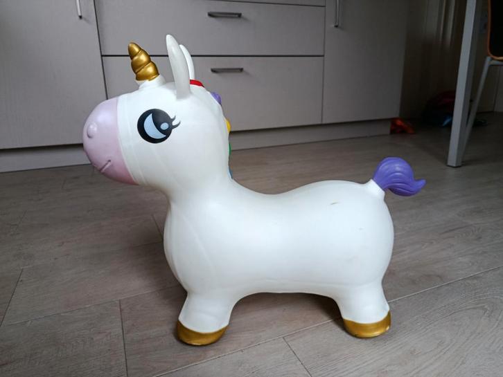 Springdier unicorn / eenhoorn, Enfants & Bébés, Jouets | Extérieur | Figurines gonflables, Comme neuf, Enlèvement