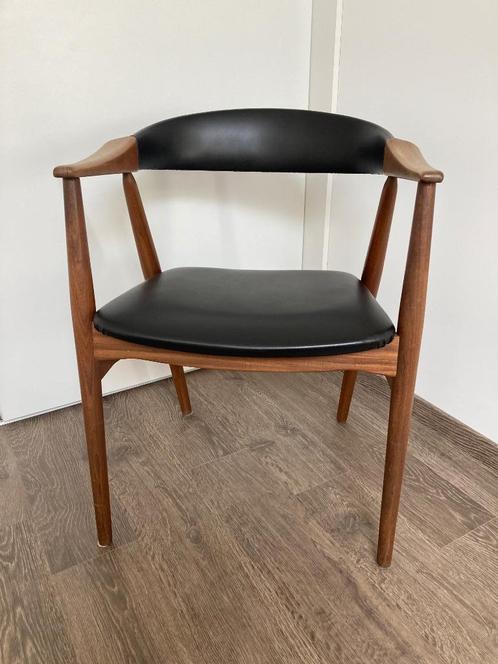 Deens design stoel FARSTRUP MODEL 213, Huis en Inrichting, Stoelen, Gebruikt, Eén, Hout, Kunststof, Zwart, Ophalen