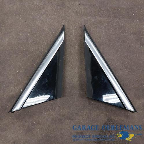 driehoek zwart met chroom boven het voorscherm peugeot 3008, Auto-onderdelen, Carrosserie, Spatbord, Peugeot, Gebruikt, ARN erkend