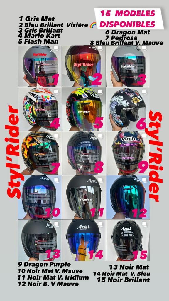 Casque Arai 15 Modèles disponible avec intercom  et étui, Motoren, Kleding | Motorhelmen, S, Arai, Ophalen