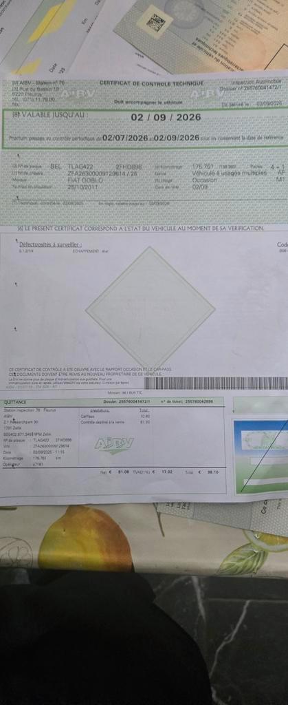 fiat doblo équipé PMR, Auto's, Fiat, Particulier, Doblo, Aangepast voor mindervaliden, ABS, Benzine, Euro 5, Break, Handgeschakeld