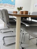 Stoelen grijs, 6 stuks, Huis en Inrichting, Stoelen, Ophalen, Gebruikt, Grijs, Metaal