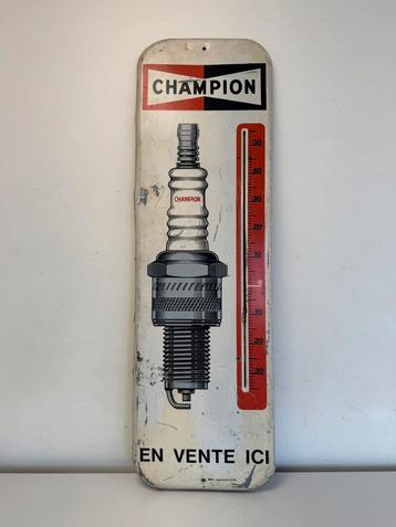 CHAMPION oude reclame thermometer  beschikbaar voor biedingen