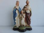 Groot beeld Heilige Familie onder glazen stolp, Antiek en Kunst, Antiek | Religieuze voorwerpen, Ophalen