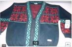 prachtige warme cardigan met rits - heren  - retro !, Ophalen of Verzenden