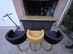 Bar met 3 barstoelen maison du monde, Ophalen, Gebruikt, Inclusief barstoelen