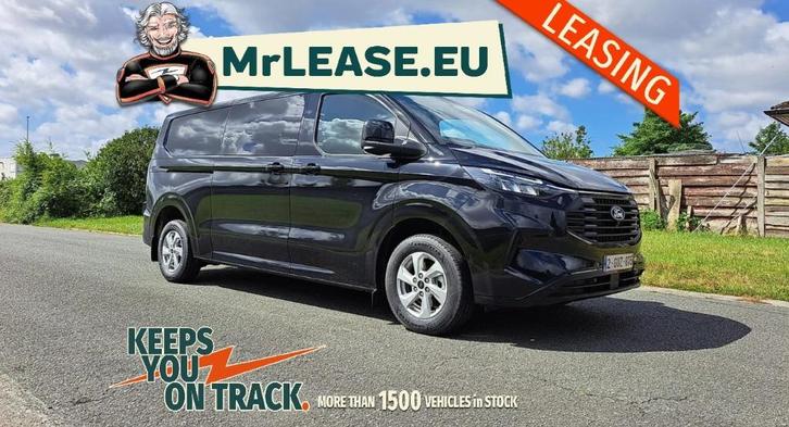 LEASING FORD CUSTOM 5 ZIT FULL OPTIE AUTOMAAT, Auto's, Bestelwagens en Lichte vracht, Bedrijf, Te koop, 360° camera, ABS, Achteruitrijcamera