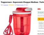 Tupperware Turbomax (rood) - Supersonic Chopper Medium, Huis en Inrichting, Ophalen of Verzenden, Zo goed als nieuw, Rood