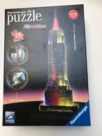 Ravensburger 3D puzzel night edition : Empire State Building, Ophalen of Verzenden, Minder dan 500 stukjes, Gebruikt, Rubik's of 3D-puzzel