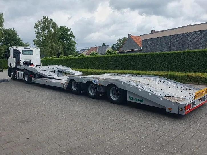 VS MONT VSAT02 -Belgische Trailer - Truck transporter, Auto's, Vrachtwagens, Bedrijf, Te koop, Aanhangers en Opleggers, Overige brandstoffen
