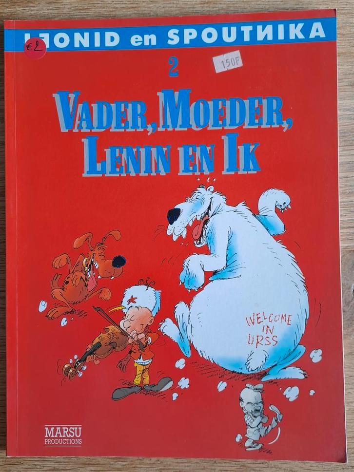 2 - Leonid en Spoutnika - Vader, moeder, Lenin en Ik, Livres, BD, Utilisé, Une BD, Enlèvement ou Envoi
