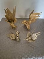 Vintage bronzen vechtende hanen groot(100eu) en klein(50eu), Antiek en Kunst, Ophalen of Verzenden