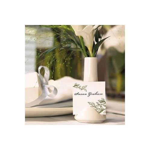 NEUF 23 vases blanc porcelaine fente porte carte menu Horeca, Huis en Inrichting, Woonaccessoires | Vazen, Nieuw, Wit, Ophalen