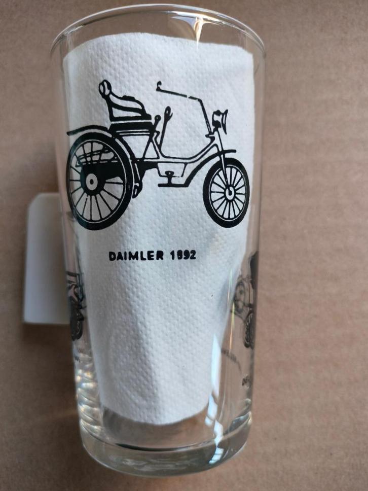 puntgaaf drink glas Daimler - Delaunay Belleville - Buick, Verzamelen, Glas en Drinkglazen, Zo goed als nieuw, Bierglas, Ophalen of Verzenden