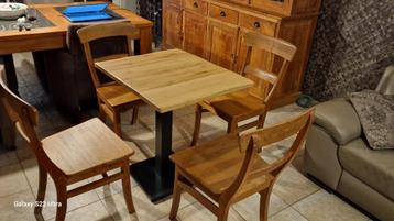 4 chaises de ferme en teck, Enlèvement