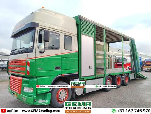 DAF FAK XF95.430 8x2 Superspacecab Euro3 - CurtainSider 7.31, Autos, Camions, Entreprise, ABS, Air conditionné, Cruise Control