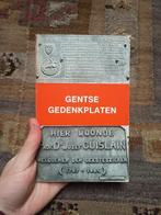 Boekje, Gentse gedenkplaten, Ophalen of Verzenden