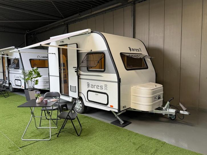 ✅CARAVAN ARES 330 • 2025 • NIEUW • 4 PERSOONS • 710KG • ALKO, Caravans en Kamperen, Caravans, Bedrijf, tot en met 4, 500 - 750 kg