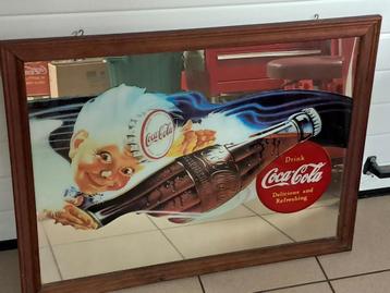 Decoratieve Spiegel Coca Cola   (groot model) beschikbaar voor biedingen