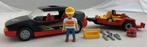 Playmobil 4442 Auto met Go-Cart en Aanhanger Set Compleet, Kinderen en Baby's, Speelgoed | Playmobil, Verzenden, Zo goed als nieuw