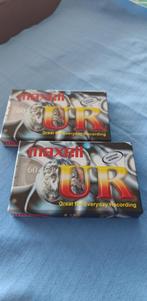 cassettes Maxell UR 60 2 stuks nieuw, 2 t/m 25 bandjes, Overige genres, Ophalen of Verzenden, Nieuw in verpakking