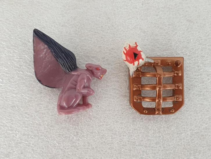 Mighty Max: 2 onderdelen van de set Horror Heads - Werewolf, Enfants & Bébés, Jouets | Figurines, Utilisé, Enlèvement ou Envoi