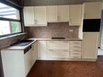 Volledige keuken + kast, Huis en Inrichting, Ophalen, Gebruikt, Wit, Hoekkeuken