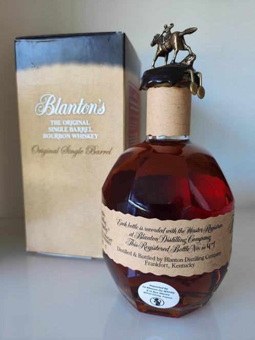 Blanton's Original, LMDW, bouteille 47, baril 731, bouchon S, Collections, Vins, Neuf, Autres types, Autres régions, Pleine, Enlèvement ou Envoi