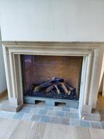 Witsteen omkasting haard, Huis en Inrichting, Ophalen, Gebruikt