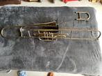 Trombone unique Mahillon 1929 4V, en do et si bémol, Enlèvement ou Envoi, Comme neuf, Ténor, Avec valise