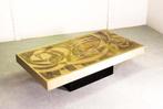 Vintage Design kunstobject salontafel van Bernard Rohne, 60s, Ophalen, Gebruikt, 100 tot 150 cm, Metaal