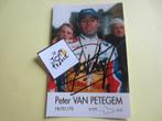 wielerkaart 1999  team tvm  peter van petegem  signe, Comme neuf, Envoi