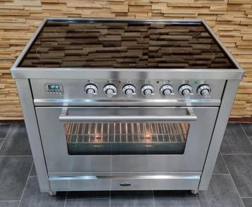 🔥Luxe Fornuis Boretti 90 cm rvs INDUCTIE 5 zones beschikbaar voor biedingen