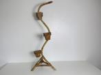 Vintage bamboe rotan slang plantenstandaard, Ophalen
